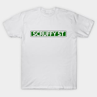 Scruffy St Street Sign T-Shirt